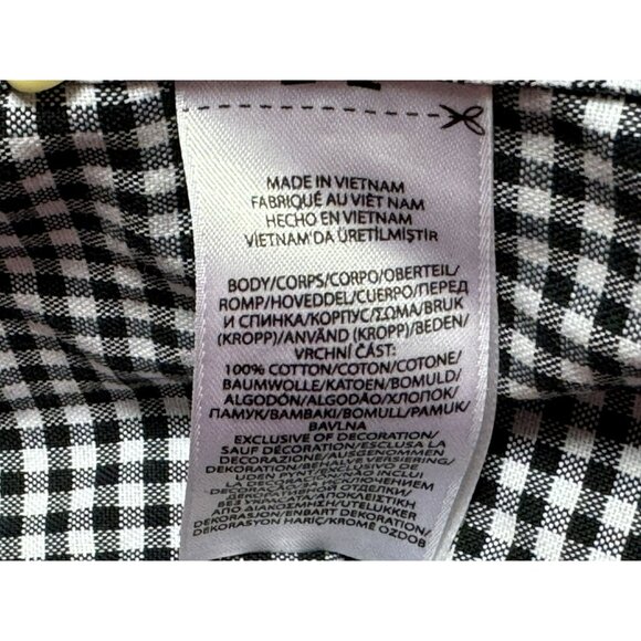 Ralph Lauren Classic Fit Black White Check Shirt Sz LG Button Up LS Preppy - Picture 5 of 5